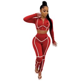 2023 Fashion Women Tracksuits Sexy Long Yoga Outfits Two Pieces Jogger Suits Suspenders Long casual Solid Colour Sweatsuit Plus Sizes S-XXL
