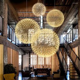 Pendant Lamps Nordic Post-modern Lamp Living Room Chandelier Fireworks Planet Art Spherical Stars Sparkle Ball