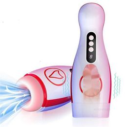 Sex toys massager Automatic Blowjob Sucking Masturbator Vibrator for Adult Male Oral Machine Toys Men Pump Cheap Masturbation Cup