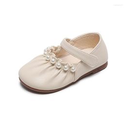 Athletic Shoes COZULMA Baby Kids Girls Elegant Pearl Beading Casual Size 21-30 For Children Hook & Loop Breathable Flat Fashion Sneakers