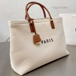 Large Shopping Bag Lady Tote Canvas Handbags Hand Shoulder Bags Genuine Leather Top Classic Letter Printed Handle Golden Padlock Hardware bagsmall68