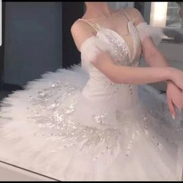 Stage Wear High Quality Ballet Dress Dancewear For Adult Or Kids Girl Swan Lake White Tutus Custom Made Drop