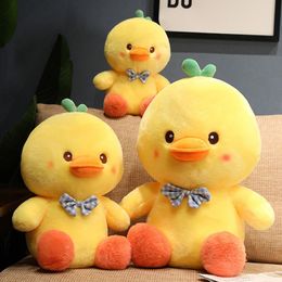 35cm-55cm Kawaii Fluffy Yellow Grass Duck Plush Toy Chick Doll Children's Birthday Gift Doll Girl Baby Soft Sleeping Pillow