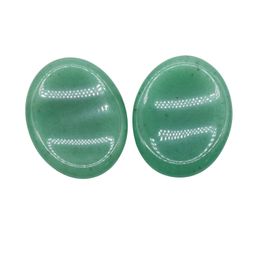 Natural Gemstone 35x45mm Worry Pocket Stone Thumb Green Aventurine Crystal Massage Chakra Worry Stones