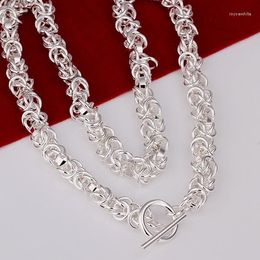 Chains Dragon Head To Necklace Wholesale Shining Necklaces For Women Silver Colour Charms Fashion Jewellery Acdaitka N060