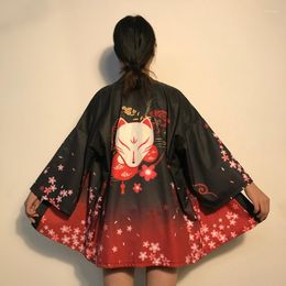 Ethnic Clothing Japanese Kimono Women Yukata Female 2022 Summer Beach Cardigan Haori Obi Streetwear Harajuku Shirt Clothes