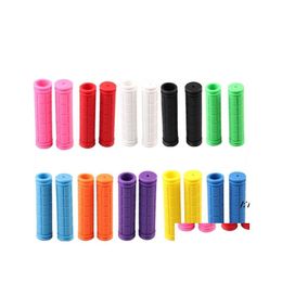 Party Favour Rubber Bike Handlebar Grips Er Bmx Mtb Mountain Bicycle Handles Antiskid Bicycles Bar Grip Fixed Gear Parts Pab14916 Dro Otgx1