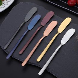 Baking Tools 200pcs Luxury Stainless Steel Rose Gold Butter Knife Cheese Dessert Jam Spreader Breakfast Tool Kitchen Tableware LX8387