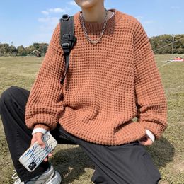 Men's Sweaters Spring Men's Fashion Oversize Slouchy Style Premium Round Neck Pullover Versatile Sweater Casual And Comfortable Knit