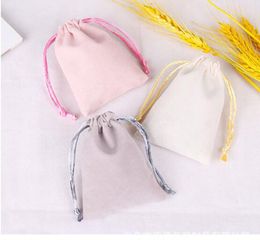 17x23CM/6.69"x9.05" Jewellery Pouches Bags Wedding Favour Drawstring Bag Baby Shower Christmas Gift Bags