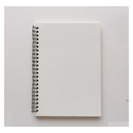 Notepads Sublimation Blank Notebook Spiral Journal Wire Bound Plain White Notepad Wholesale Custom Gift Size Can Be Mixed Pae13543 D Ott7F