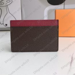 Classic Small Wallet Business Credit Card Holder Slim Bank holder Men Women Mini High Quality With Box Total 10 colors 11 7cm LB14241B