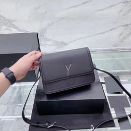 Flap Crossbody Bag Women Square Handbags Shoulder Bags Purse Cow leather Mini Clutch Bag Plain Genuine Leather Fashion Letter Hardware Magnetic Hasp SOLFERINO BOX