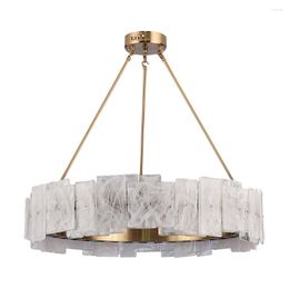 Chandeliers Modern Living Room Led Chandelier Glass Lighting AC110V 220v Gold Plafonnier Luxury Bedroom Lamp