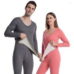 Men's Thermal Underwear Men's Winter Long Johns Mens Warm V Neck Thermo O Clothes For Women