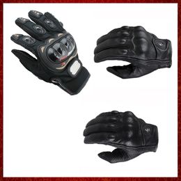 ST662 Motorcycle Gloves Perforated Street Leather Gants de moto Black M/L/XL Luvas de motocicleta Riding glove cycling ride Racing