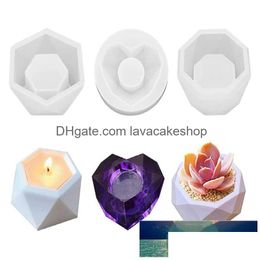 Craft Tools Concrete Cement Clay Mould Sile Resin Candle Soap Making Mod 3D Moulds For Epoxy Succent Flower Pot Factory Price Expert D Dhvzr