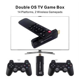 Dual system Nostalgic host 4K HD TV Game Stick 32G 64G 10000 Games For PS1/FC/GBA Wireless Controller Retro Mini Handheld Game Player