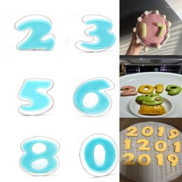 Baking Moulds Cookie Cutter Numbers Stainless Steel Cutters Cake Tools Cookies Pastry DIY Mold Decoration Free Ship