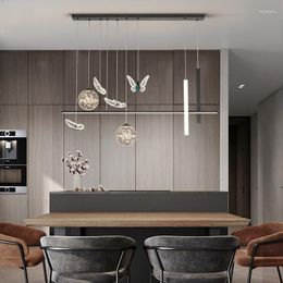 Pendant Lamps Modern Led Chandelier For Kitchen Restaurant Lights Nordic Home Indoor Lighting 2022 Butterfly Decor Simple