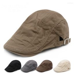 Berets Fashion Classic Retro Driving Cabbie Baseball Gentleman Golf Hats Sboy Beret Caps Outdoor Travel Men Summer Sun Cotton Hat