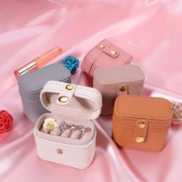 Ring Box Small Travel Jewellery Organiser Mini Jewellery Case Portable Rings Storage Boxes Gift Packaging for Girls