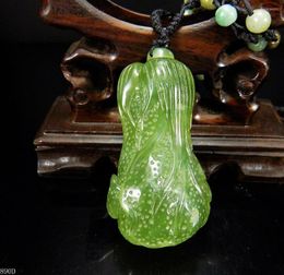 Pendant Necklaces Natural Hand-carved Chinese Jadeite Necklace Cabbage