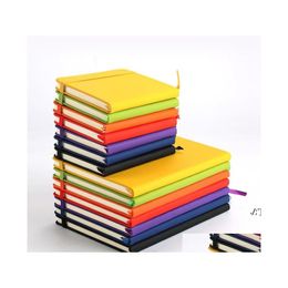 Notepads A6 7 Colours Notepad Creative Harder Notebook Pu Faux Leather Simple Journal Portable Life Travel Manual Pae11451 Drop Deliv Otnmp