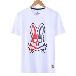 Psychological Bunny Shirt 23ss Men Women Designers T Shirts Loose Oversize Tees Apparel Fashion Tops Mans Casual Chest Letter Shirt 190