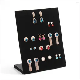 Jewellery Pouches Suede L-shaped Ear Stud Earring Stand Storage Display Jeweller Ring Holder Packaging For Small Businesses