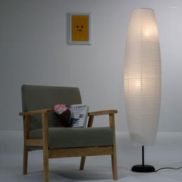 Floor Lamps Parchment Lamp Living Room Bedroom Study Home Decoration Creative Personality Paper Lampshade LED Night Light