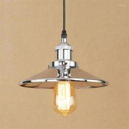 Pendant Lamps Loft Style Iron Mirror Droplight Edison LED Light Fixtures Home Antique Hanging Lamp Industrial Vintage Lighting