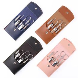 Make Up Tool Kits 7 Pcs Professional Nail Cutter Pedicure Scissors Set Stainless Portable Manicure Nail Clipper