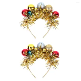 Bandanas Christmas Hair Cosplay Headpiece Costume Band Headbands Ribbon Coloured Clasps Props Glitterpartyhoop Headwear Child Hairband