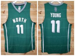 Custom Trae Young #11 North High School Basketball Throwback Jersey Size S-4XL 5XL 6XL