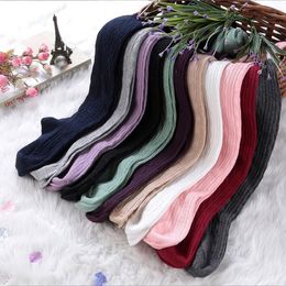 Baby Leggings Pantyhose Toddler Tights Spring Knitted Twist Stockings Kids Cotton Straight Strip Long Socks Girls Fashion Autumn Christmas Trousers BC220