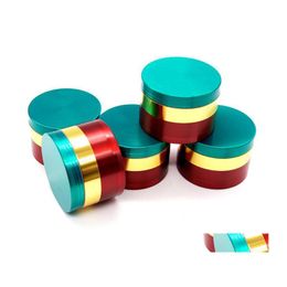 Accessories Alloy Tobacco Smoking Herb Grinder Colorf 4 Parts Philtre Accessores 55X38Mm Xmas Gifts Ysy302L Drop Delivery Home Garden Otnyo