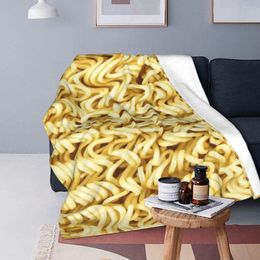 Blankets Maruchan Funny Blanket Sofa Cover Fleece Print Delicacy Food Noodl Soft Throw For Office Bedding Throws