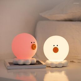 Table Lamps Octopus Pat Light Cartoon Led Colorful Sleep Atmosphere Usb Charging Night Christmas Birthday Gift Decoration