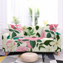 Chair Covers Elegant Rose Pattern Sofa Cover Living Room Anti Stain Armchair Protective