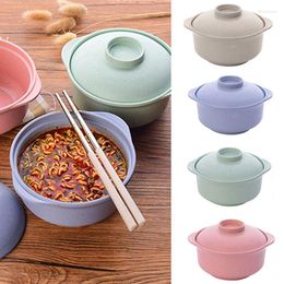 Bowls 1PC Instant Noodle With Lids Soup Rice Students Container Healthy Kitchen Bowl Tableware