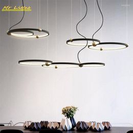 Pendant Lamps Modern LED Industrial Lights Lighting Nordic Aluminum Lamp Living Room Hanging Home Decor Light Fixtures