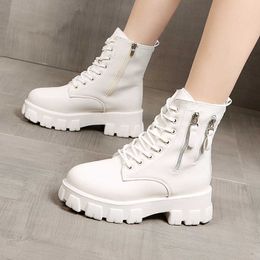 Boots Pofulove Black Winter Shoe Ankel Goth Platform Snow Booties Woman Warm Botas Fall Flat Zapatos 221213