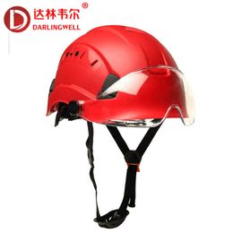 Construction Safety Helmet With Goggles Visor CE EN397 ABS Hard Hat Vents Industrial Work Head Protection Rescue Outdoor