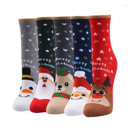 Women Socks 1 Pairs Women's Funny Cartoon Colorful Christmas Cotton Sock Ladies Woman Lovely Animal Pattern Girl Female