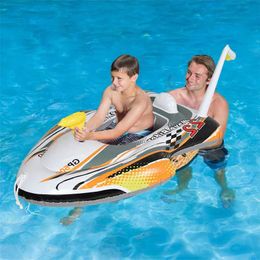 Life Vest Buoy Pool Floats with Water Gun for Kids Learn-to-Swim Swimming Pool Float Ride on Racer Swimming Ring Outdoor Beach Lake Water Boat T221214