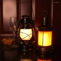 Table Lamps Led Rechargeable Bar Lamp Retro Creative Clear Cafe Restaurant Decoration Lantern Kerosene