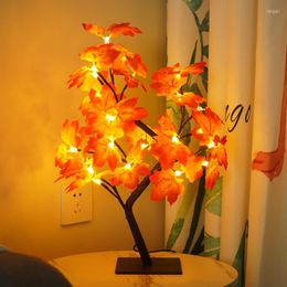 Table Lamps LED Lamp Rose Flower Tree Lights USB Fairy Night Light For Home Party Xmas Christmas Wedding Bedroom Decoration