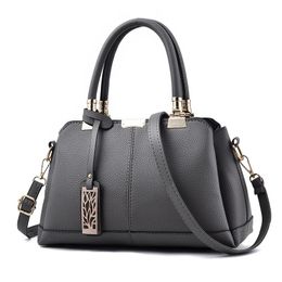 HBP Purses Totes Handbags High Quality Women Handbag Purse Large Capacity PU Leather Ladies Shoulder Bags Grey 1016