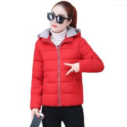 Women's Trench Coats Winter Down Cotton Jacket Women Parka 2022 Hooded Student Coat Loose Plus Size 3XL Short Cotton-padded Female Basic 290